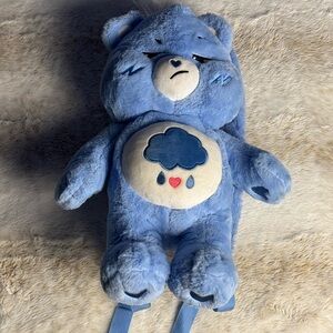 Blue Bear Plush Backpack